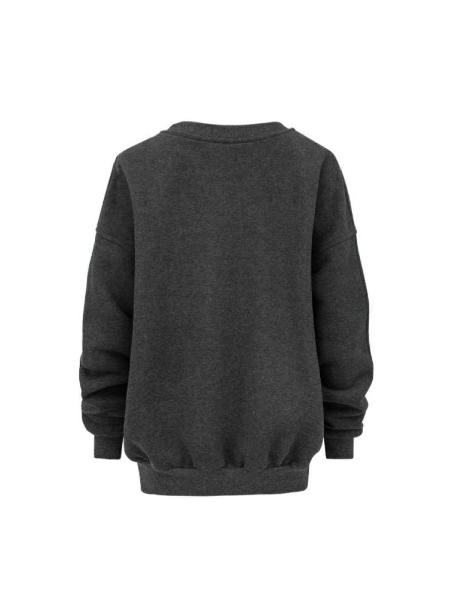 Tops muuv | Bluza Oversize Soft Touch Graphite