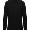 Tops muuv | Longsleeve Basic Texture Black