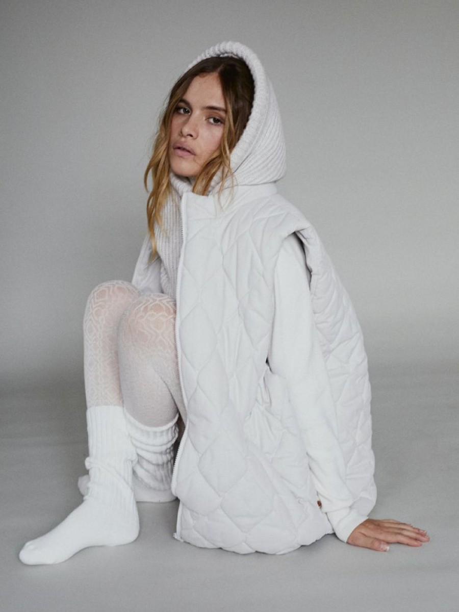 Jackets muuv | Kamizelka Oversize Cloque Off-White