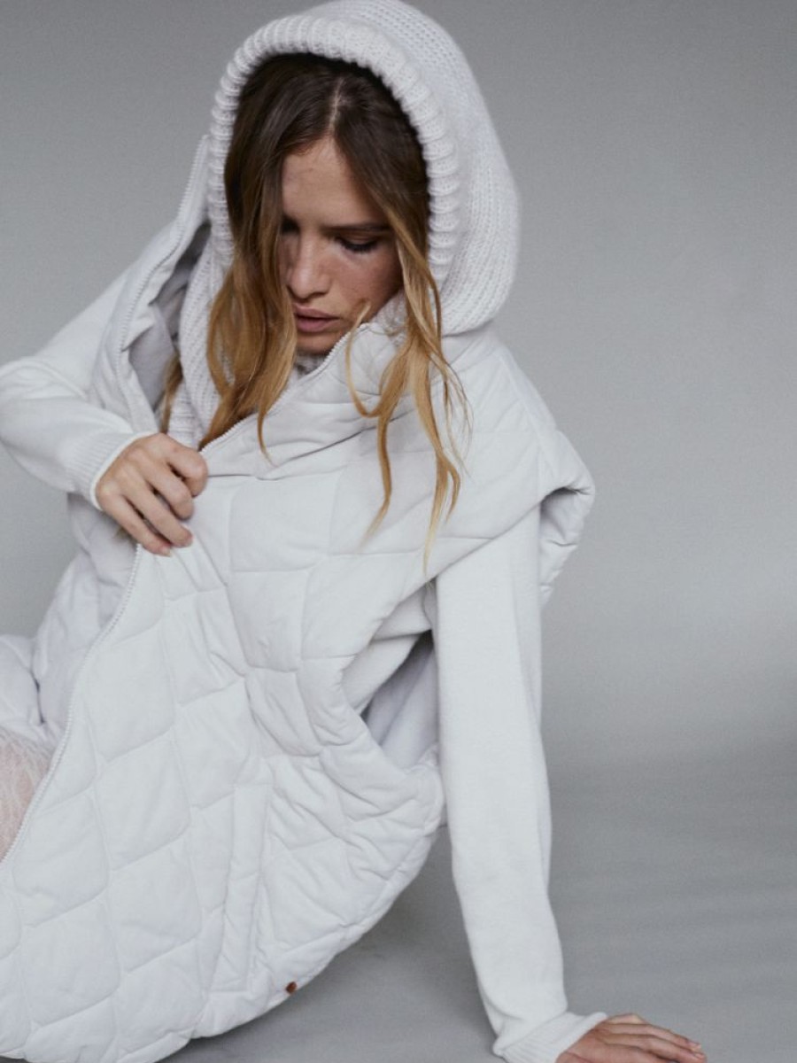 Jackets muuv | Kamizelka Oversize Cloque Off-White