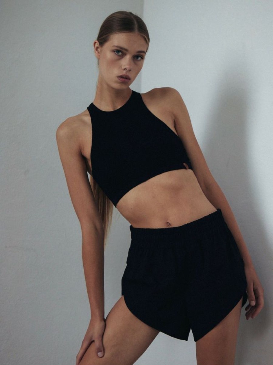 Tops muuv | Top Long Story Short Black