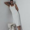 Dresses muuv | Sukienka Dluga Fendu Off-White