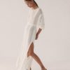 Dresses muuv | Sukienka Dluga Au Crochet Off-White