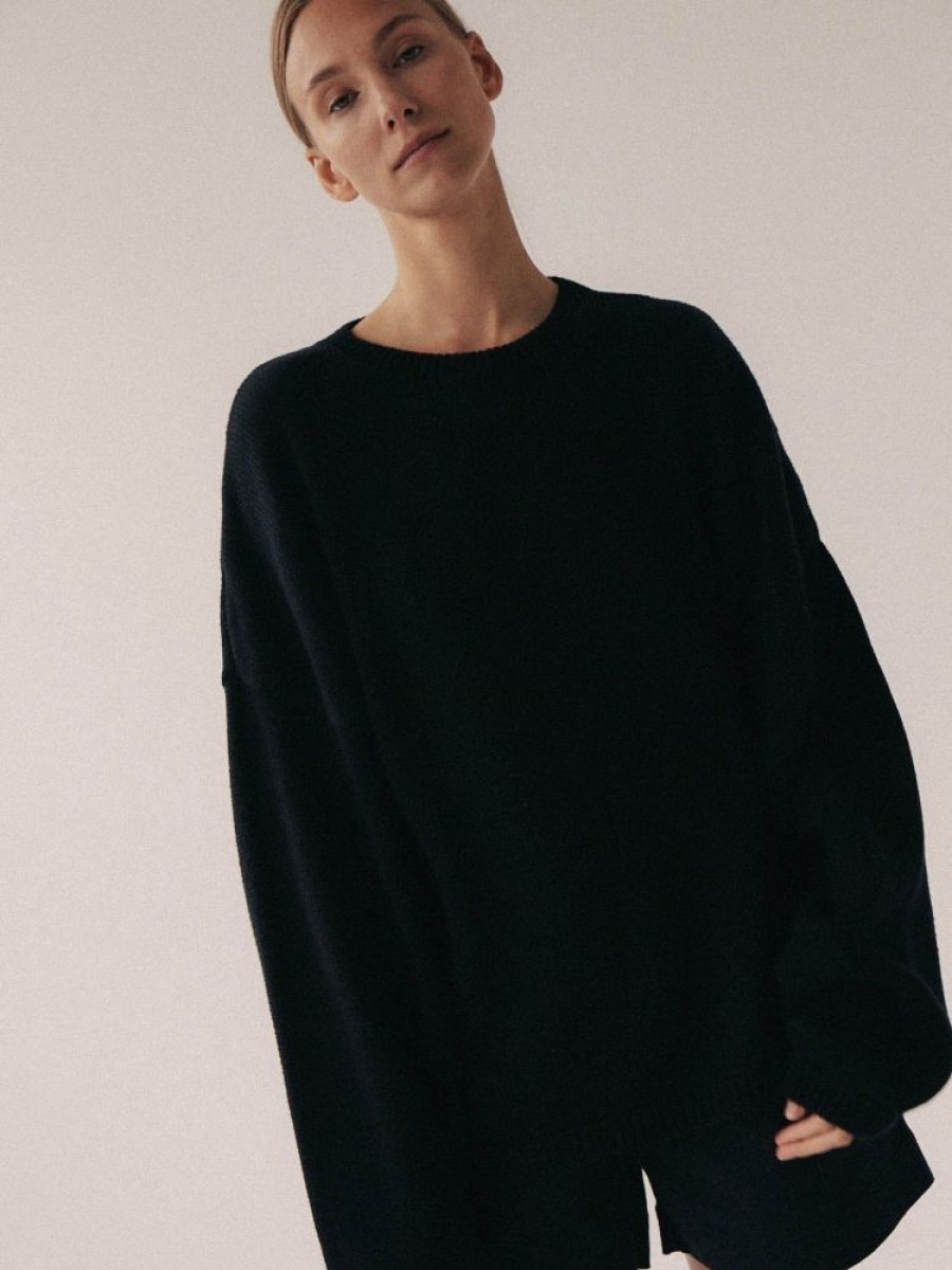 Tops muuv | Sweter Oversize Conscious Stories Black