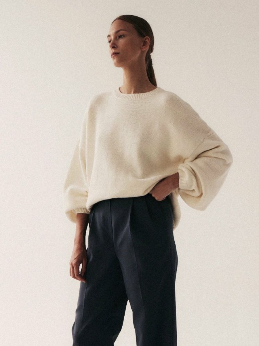 Tops muuv | Sweter Oversize Conscious Stories Off-White