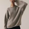 Tops muuv | Sweter Oversize Conscious Stories Light Grey