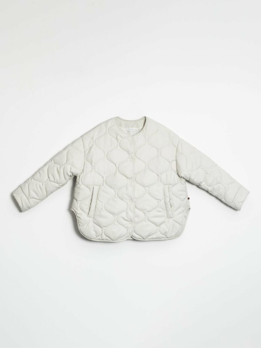 Jackets muuv | Kurtka Oversize Pique Off-White